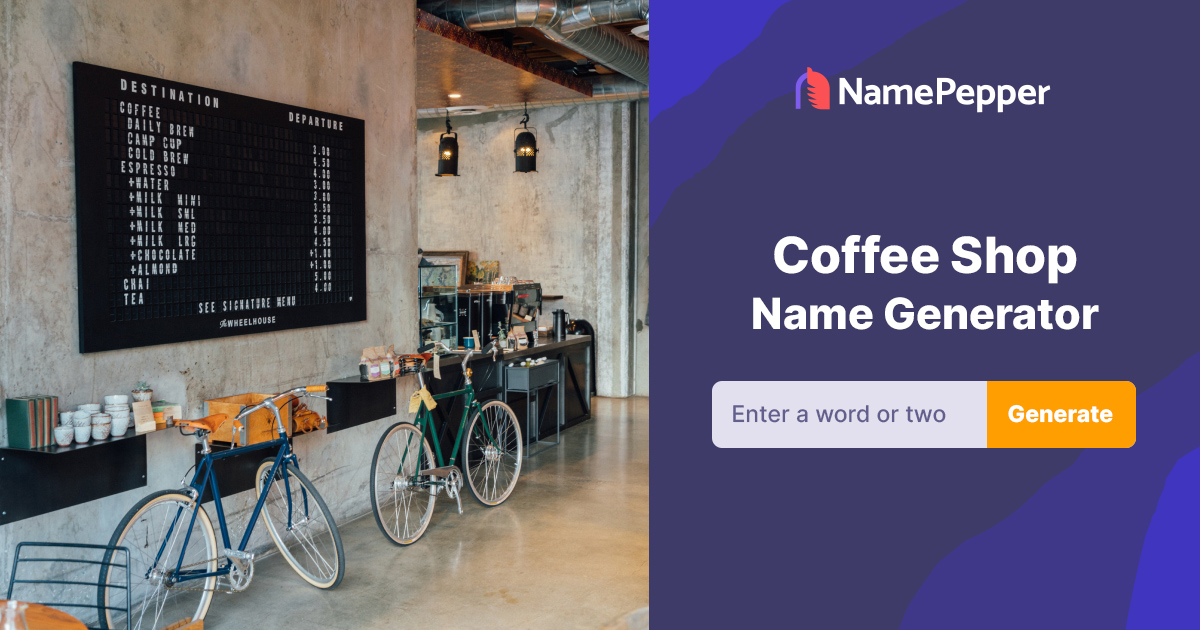 Coffee Shop Name Generator Unlimited Fresh Ideas 2023 